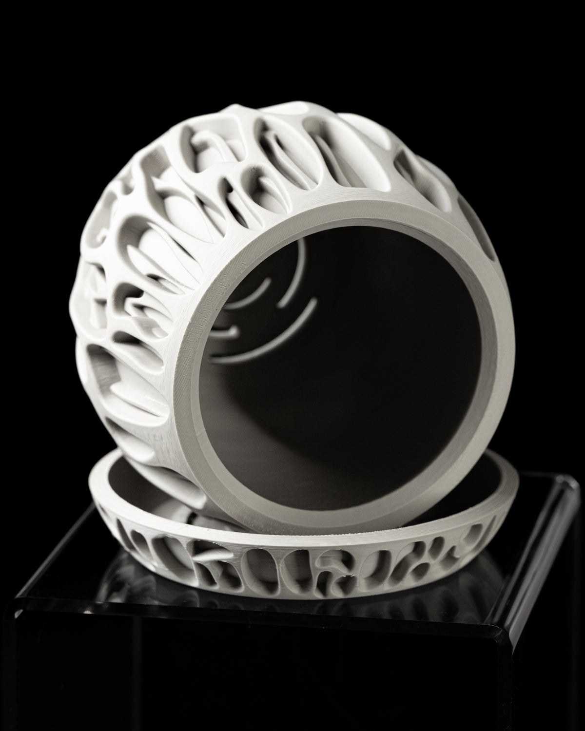 Slime woven texture indoor planter, product view 7
