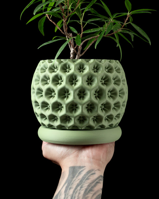 3d printing plant pots Planter Pot Starry eco-friendly, drainage | color & size options 3"|7.6cm - no hole