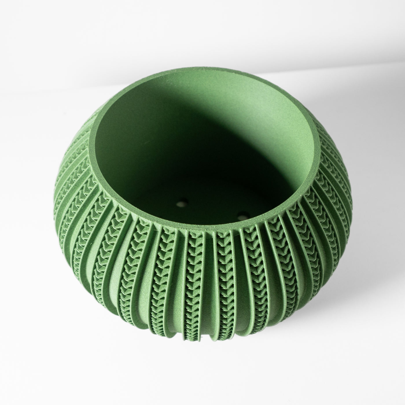 Syne ribbed indoor planter, product view 5