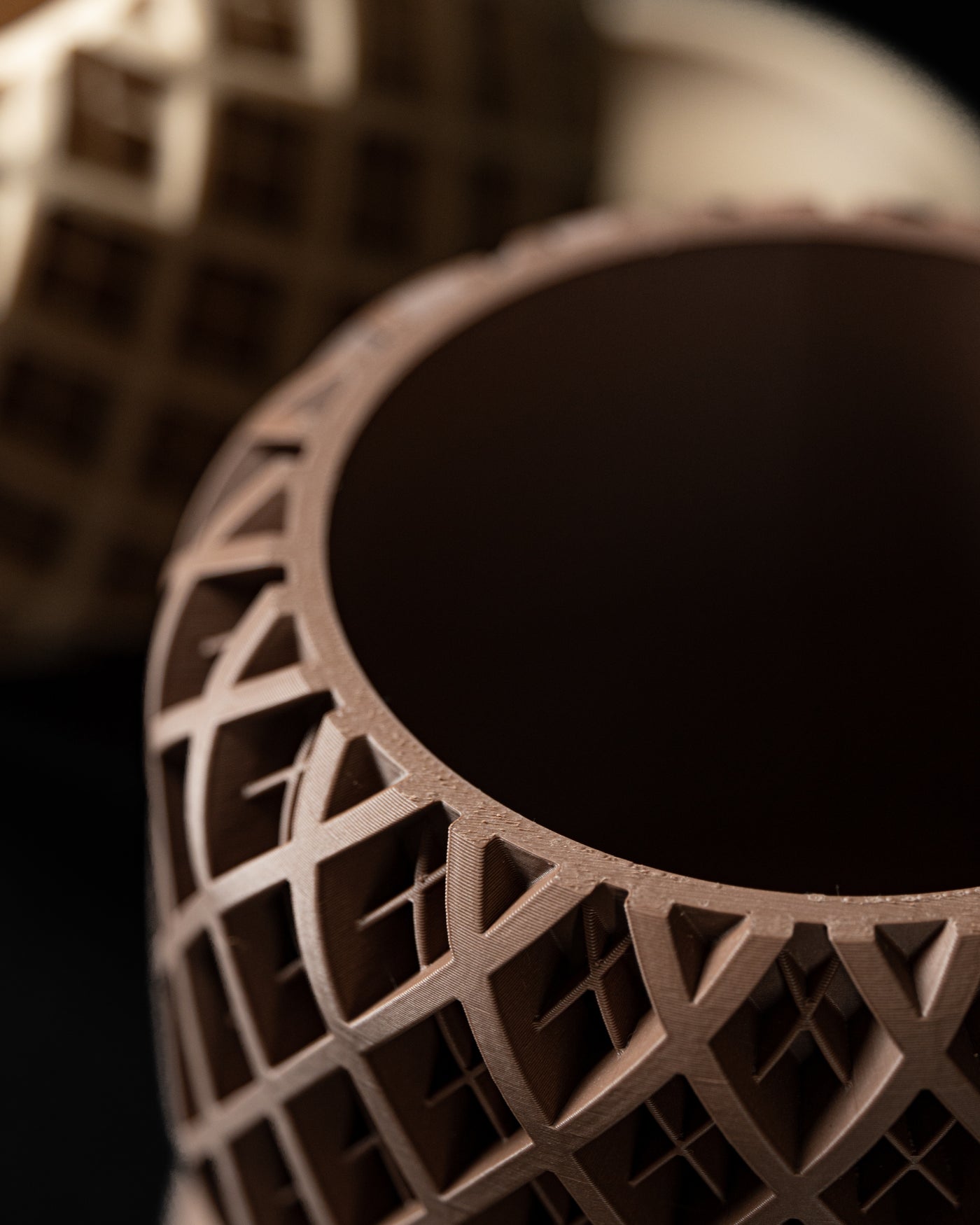 Torio woven texture indoor planter, product view 3