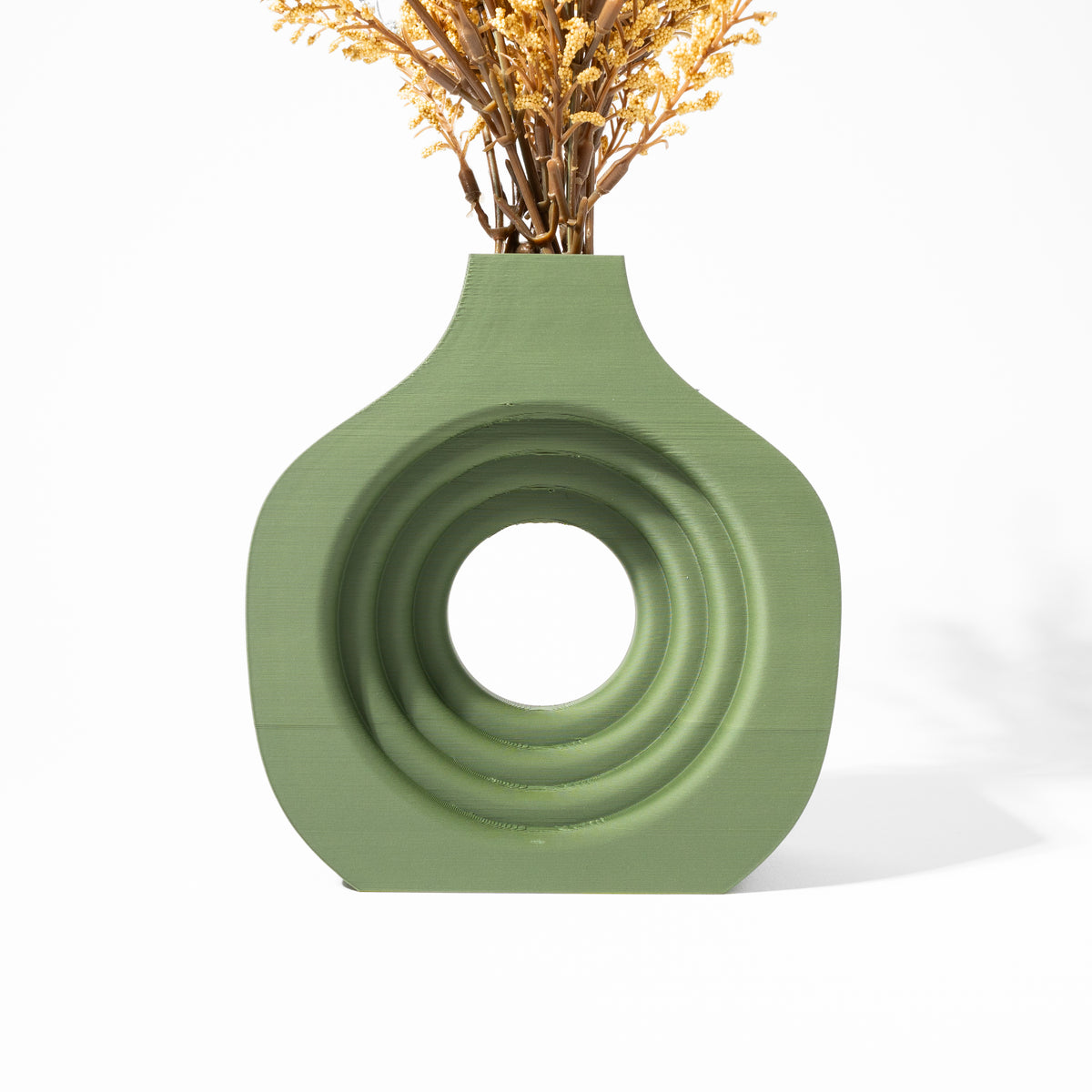 Artis ribbed vase for flowers, product view 2