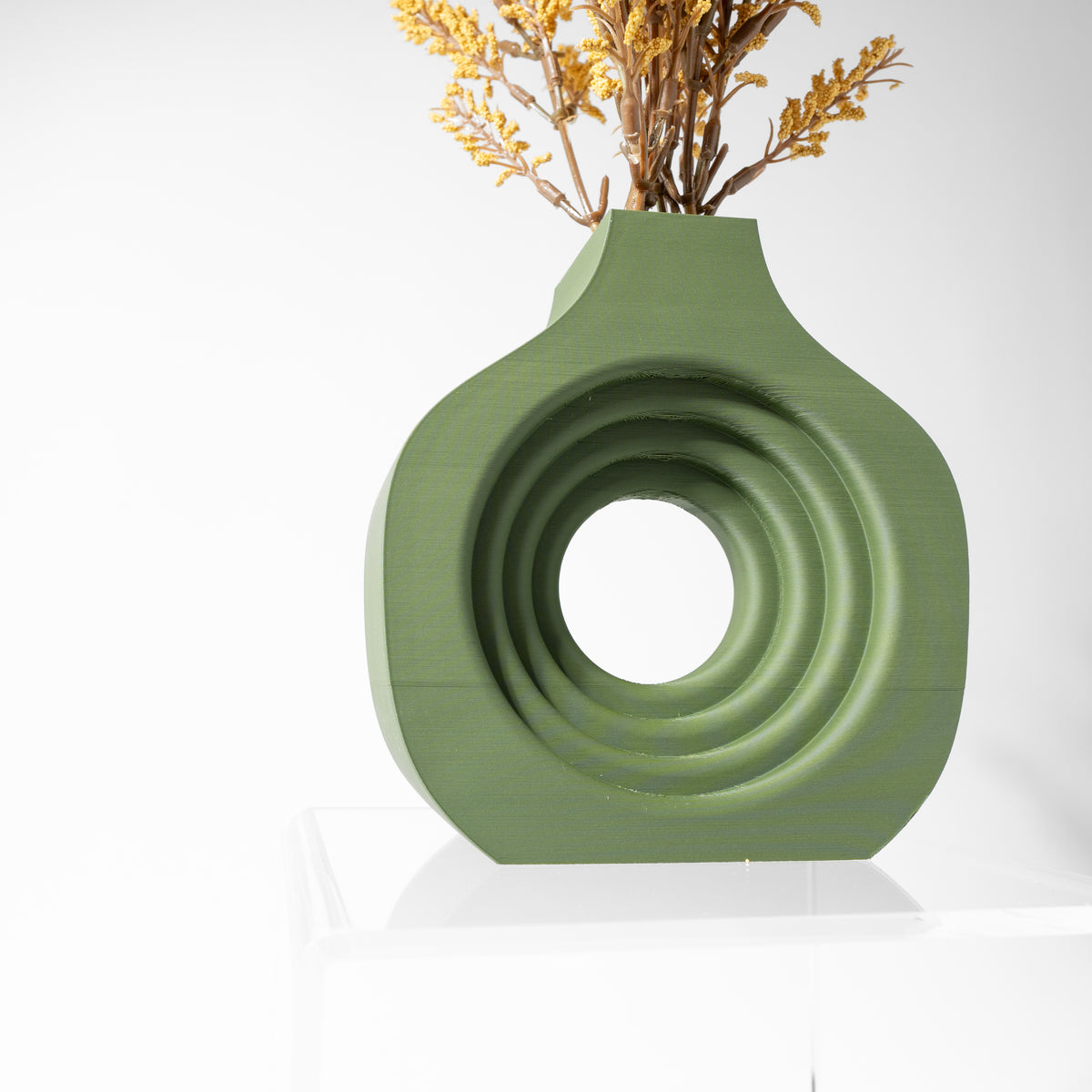 Artis ribbed vase for flowers, product view 3
