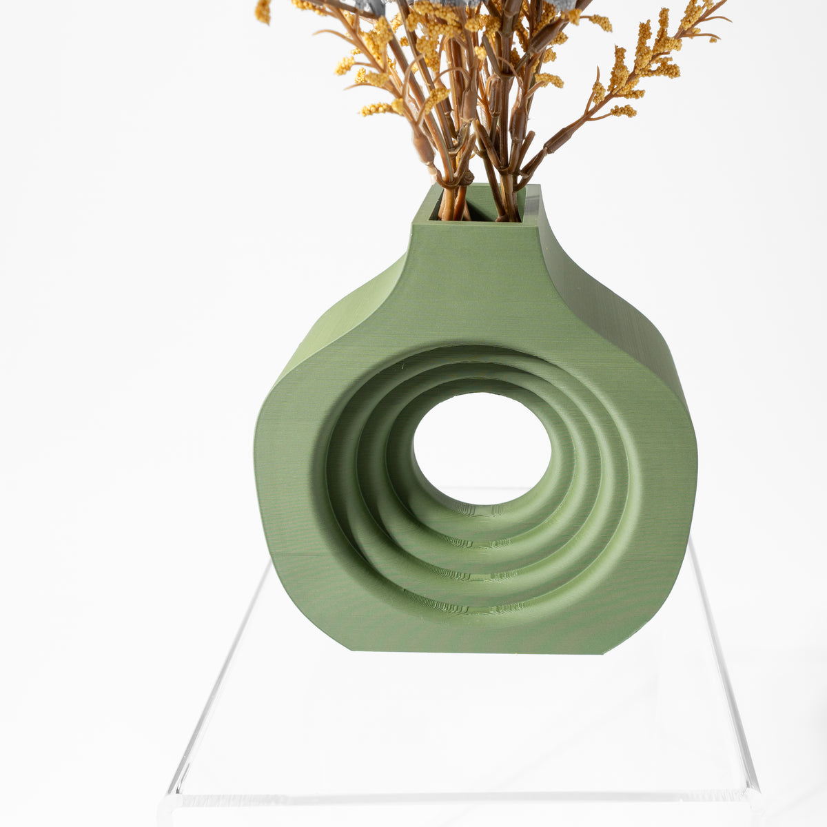 Artis ribbed vase for flowers, product view 4