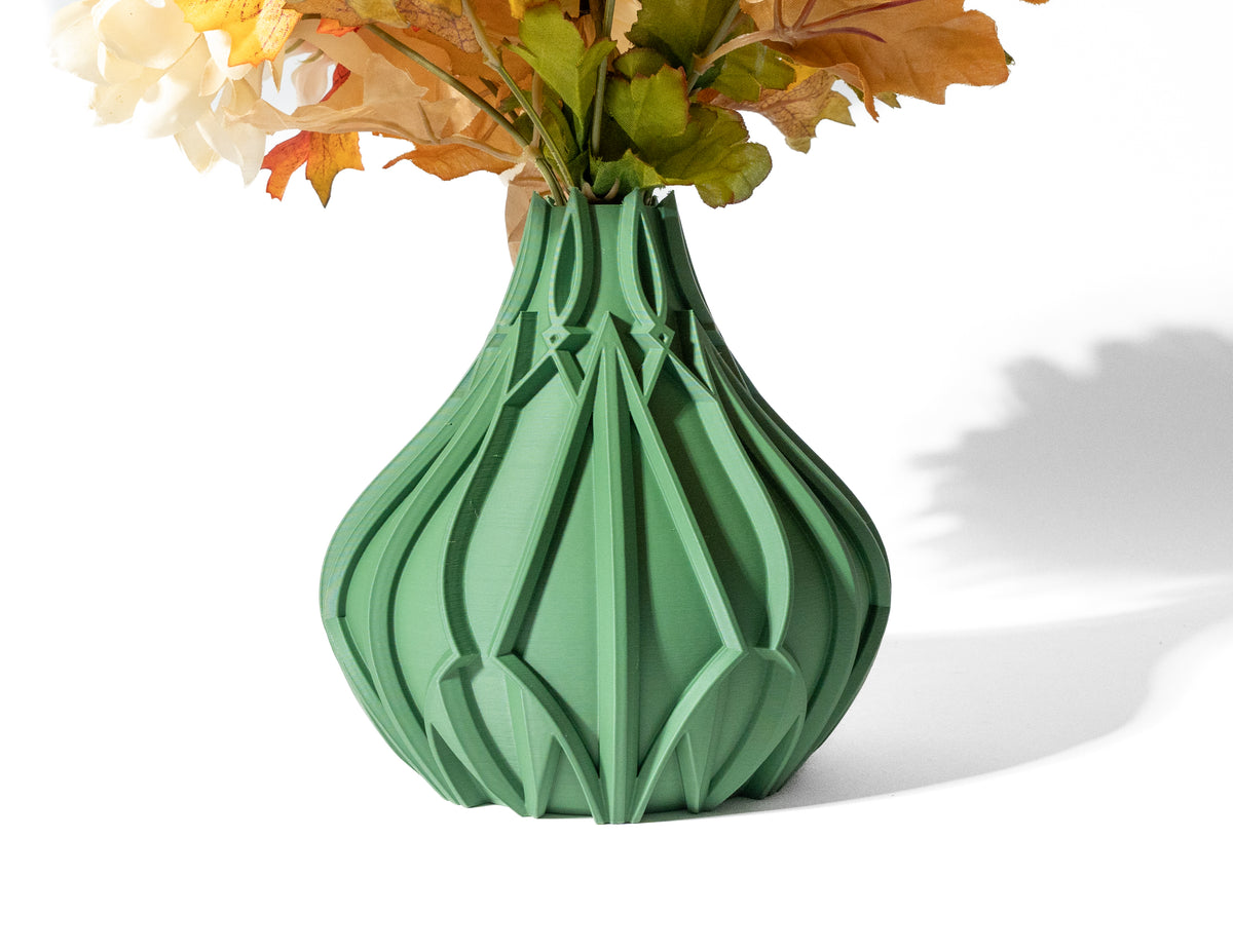 Arvin ribbed vase for flowers, product view 1