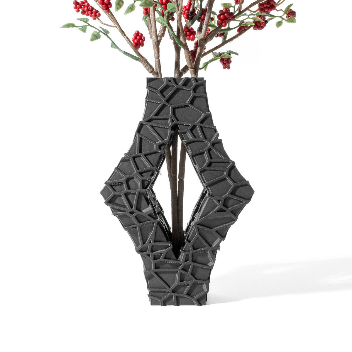 Avari geometric openwork vase for flowers, product view 2