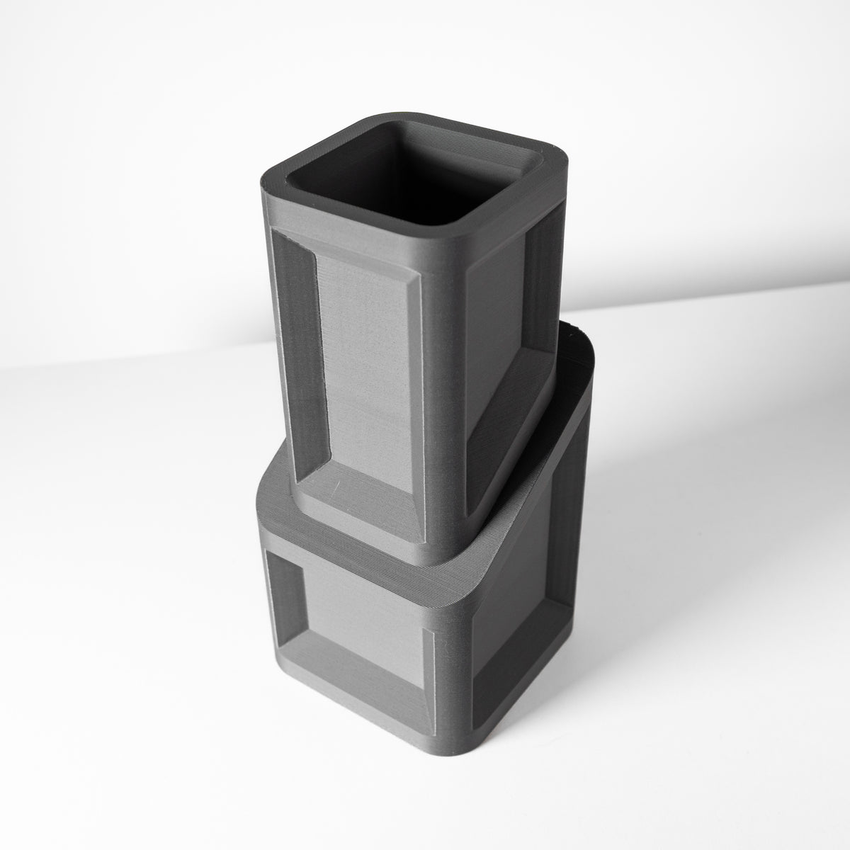 Cano stepped geometric vase for flowers, product view 6