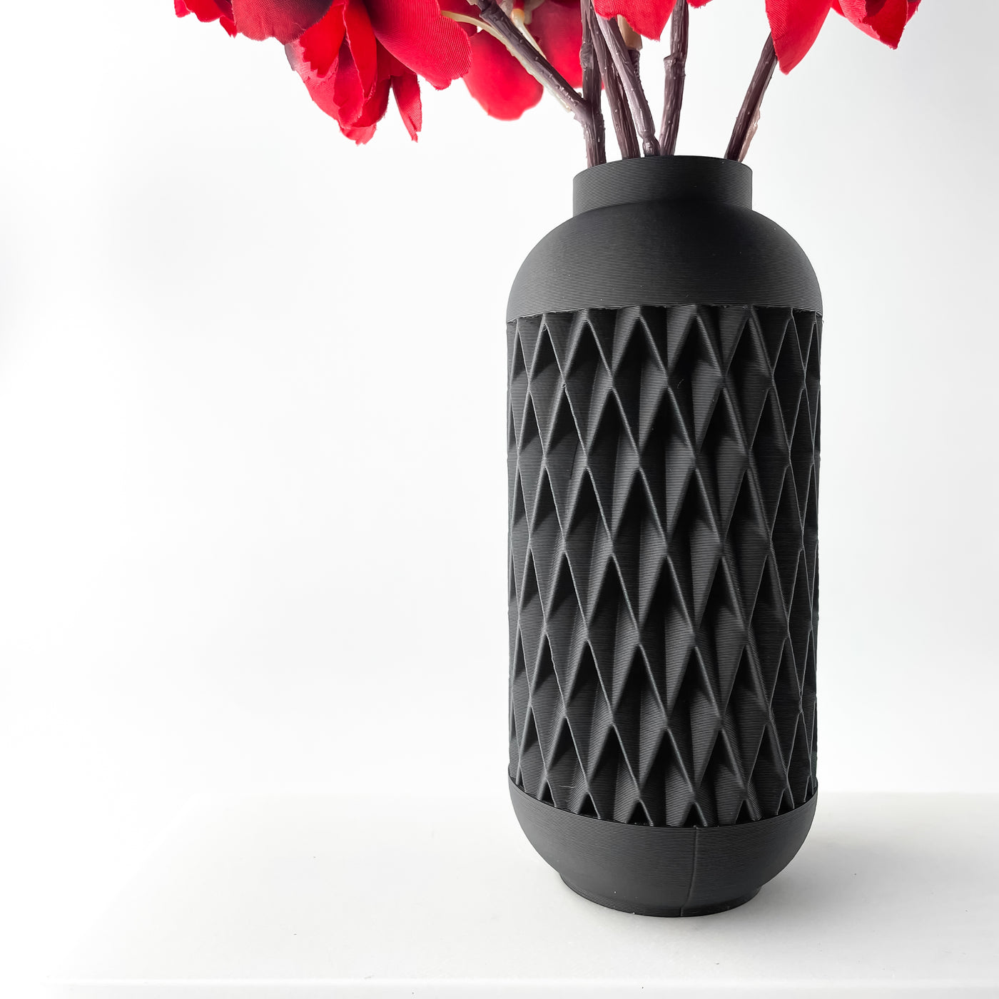 Hesil geometric vase for flowers, product view 2