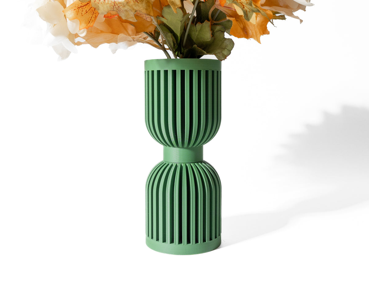 Lira ribbed vase for flowers, product view 6