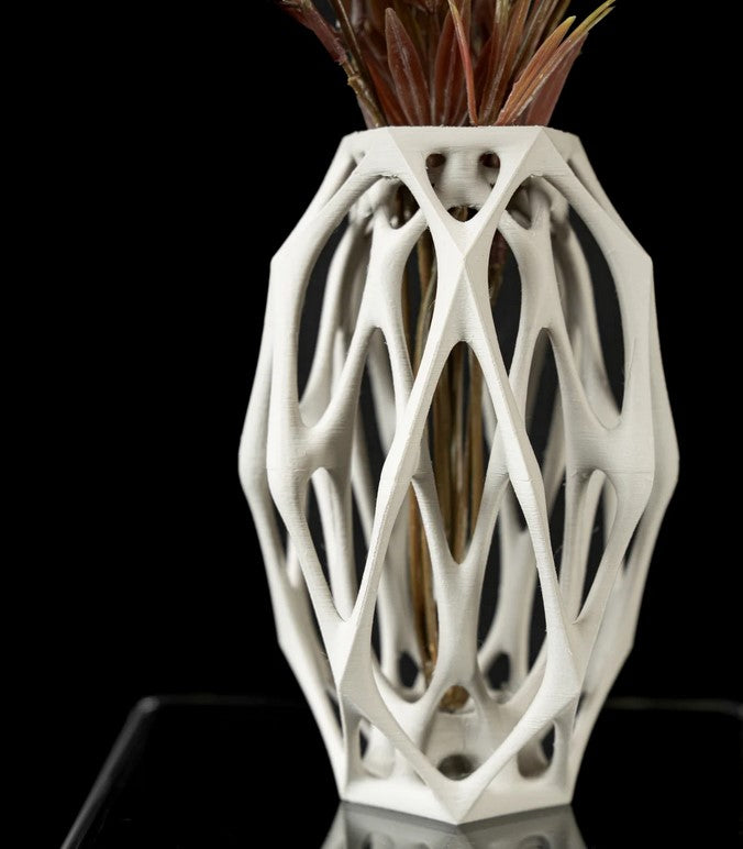 Mantis ribbed vase for flowers, product view 2
