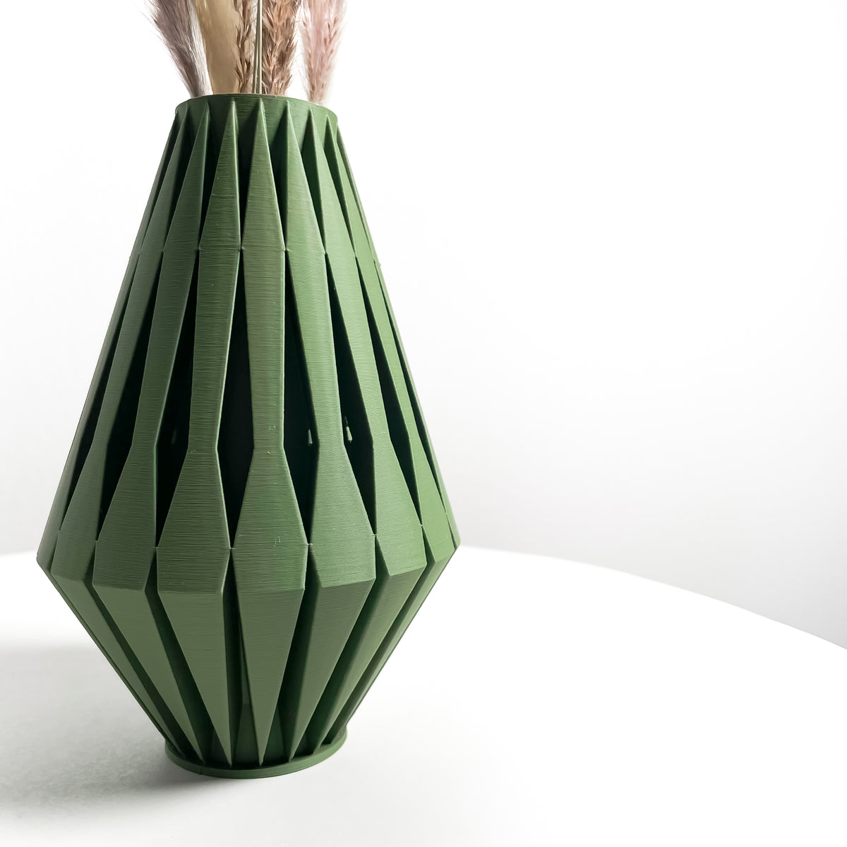 Onde geometric vase for flowers, product view 2