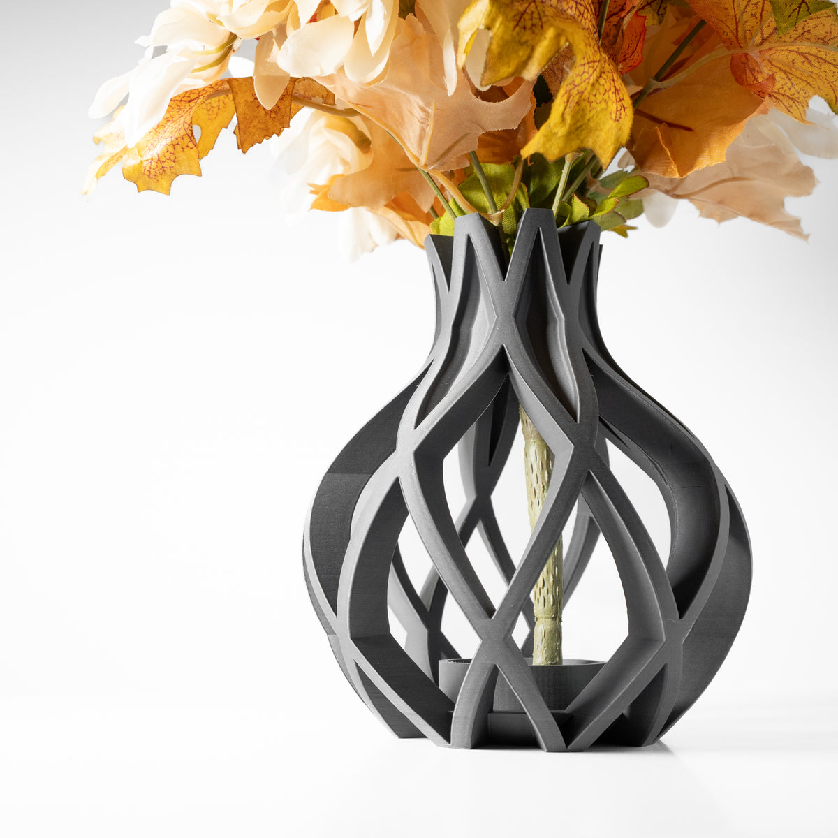 Oukan ribbed vase for flowers, product view 3