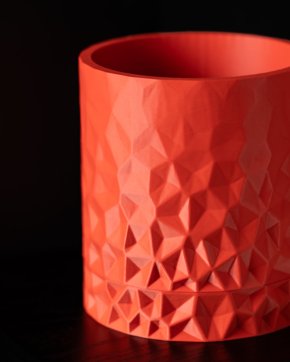 Voronoi wall planter shown with its matching drainage tray