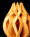 Close-up of Von vase pointed geometric lattice detail