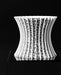 Vora sculptural lattice planter, front product view