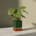 Custom 3D Printed Planter “Vori Square” – Modern Square Plant Pot, Two-Tone or Solid Color