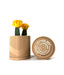 Indoor planter pot with a removable drainage insert designed for healthy root airflow. This 3D printed flower pot features a spiral ridge body and is ideal for succulents, herbs, or flowers. A perfect addition to any pots and planters setup, this unique planter is eco-friendly, transplant-friendly, and serves beautifully as a book plant pot or low planter pot gift for mom or loved ones.