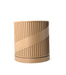 Marketing image of “Vortica” 3D printed planter pot highlighting its customizable size, color options, and drainage system. Ideal as a low planter pot, book plant pot, or part of modern indoor planters. Its unique design with spiral texture and removable insert makes it a top choice for gifts for mom, unique planter collections, and eco-conscious buyers seeking flower pots with both form and function.