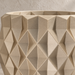 Prizma geometric wall planter styled to show faceted wall-mounted form