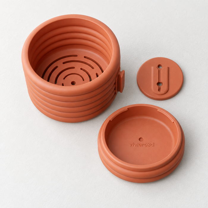 Rilo Minimal Ribbed Wall Planter | Plant Pot
