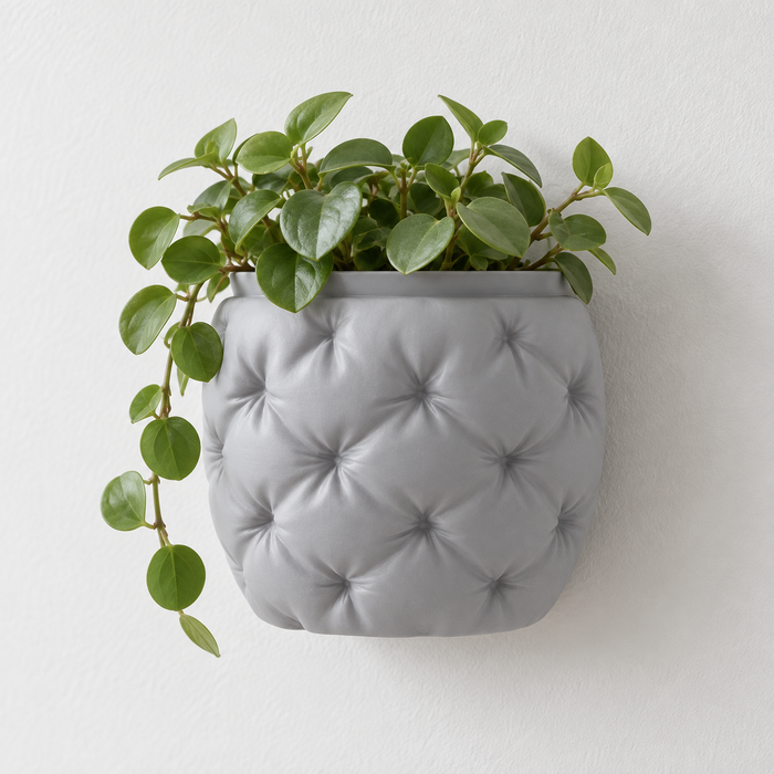 Kivu Quilted Wall Planter | Sculptural Plant Pot
