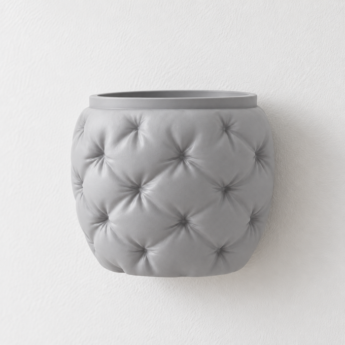 Kivu Quilted Wall Planter | Sculptural Plant Pot