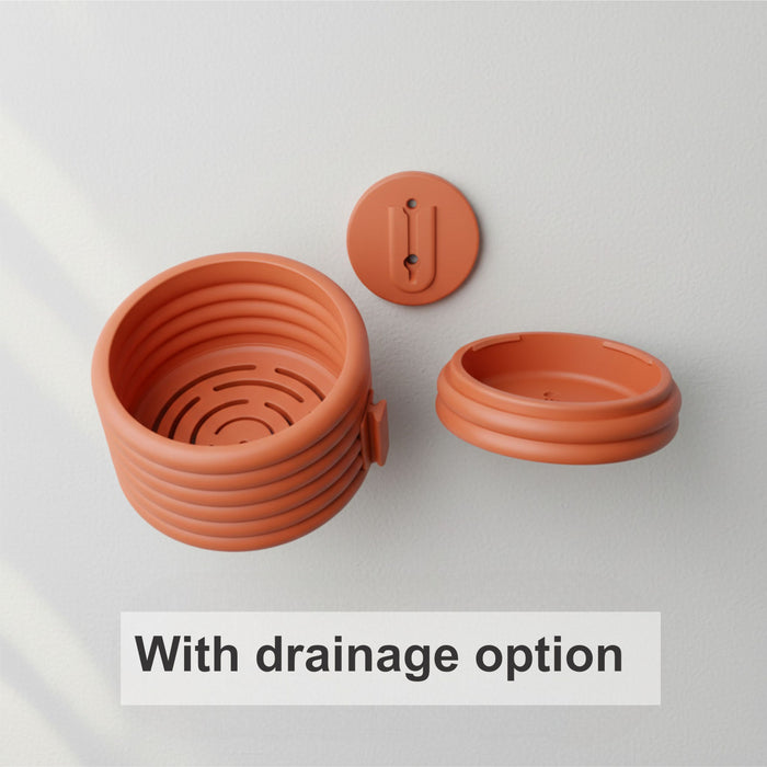 Wall Planter "Rilo" | Wall Mounted Plant Pot with Drainage Option